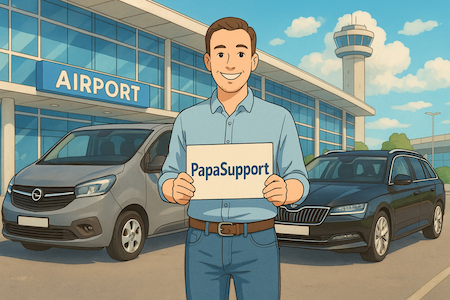 PapaSupport taxi service vehicle